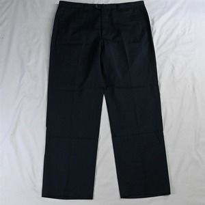 Sartore 38x32 Navy Blue Vitale Barberis Wool Straight Flat Front Mens Dress Pant